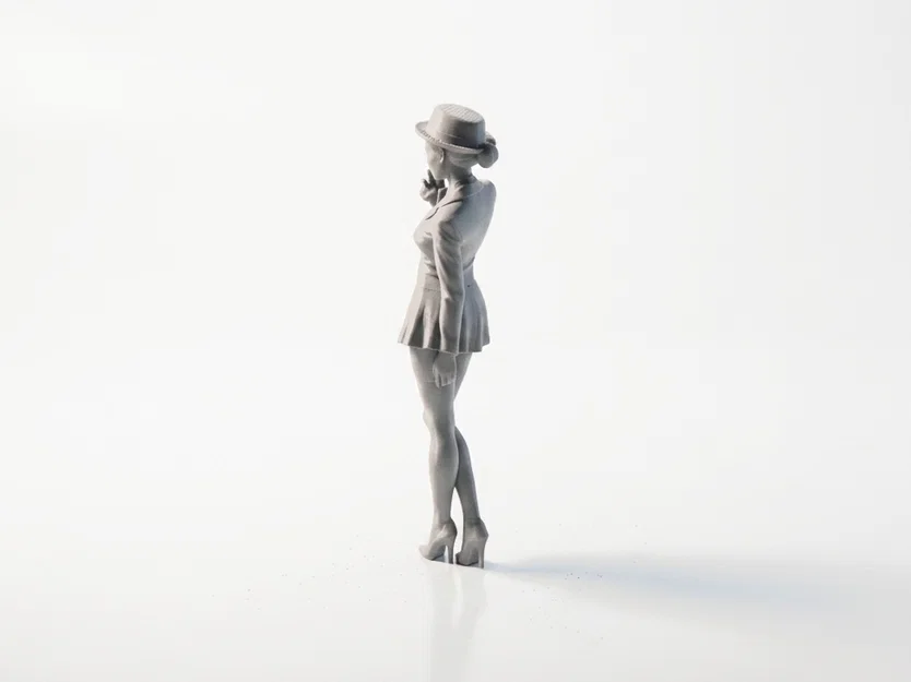 Mô hình Figurine nữ phong cách Cool Girl in 3D - Image 4
