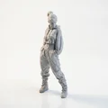 Mô hình tượng cô gái mặc Hoodie phong cách Streetwear - File in 3D - Thumbnail 1