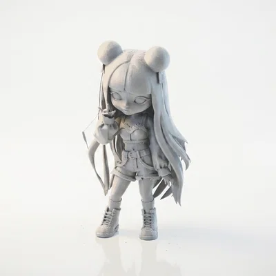 Mô hình nhân vật anime Cool Girl 3D có thể in được