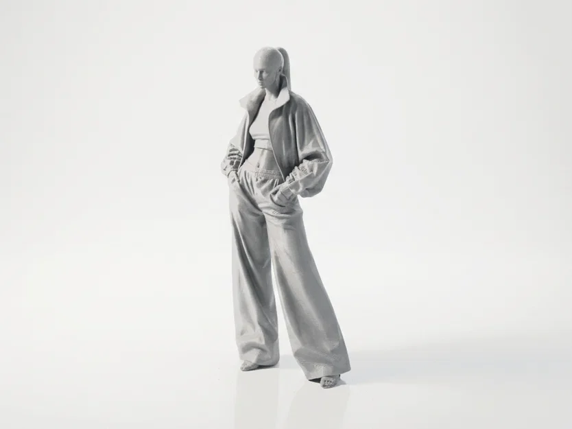 Mô hình nhân vật nữ thời trang Cool Girl - Tệp in 3D - Image 1