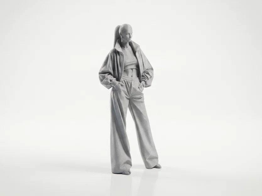 Mô hình nhân vật nữ thời trang Cool Girl - Tệp in 3D - Image 2