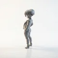 Mô hình nhân vật nữ Cool Girl cực chất - File in 3D - Thumbnail 4