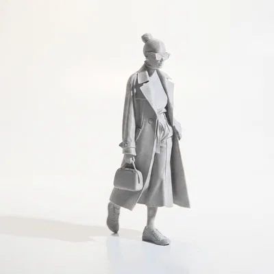 Mô hình 3D Cool Girl Sành Điệu - Mẫu tượng nữ thời trang