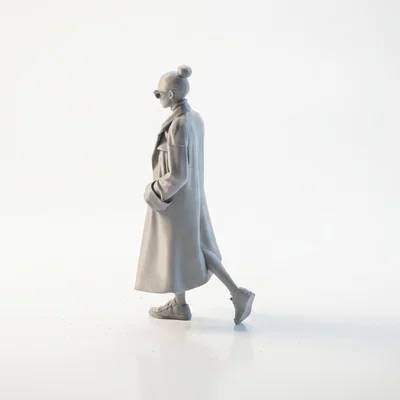 Mô hình 3D Cool Girl Sành Điệu - Mẫu tượng nữ thời trang
