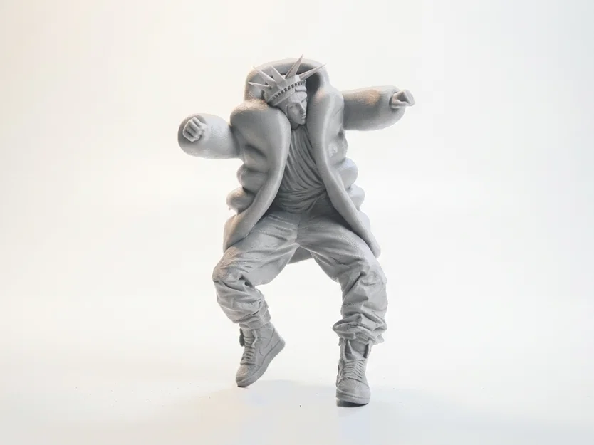 Mô Hình 3D Lady Liberty Phong Cách Đường Phố Ấn Tượng (Có Thể In 3D) - Image 2