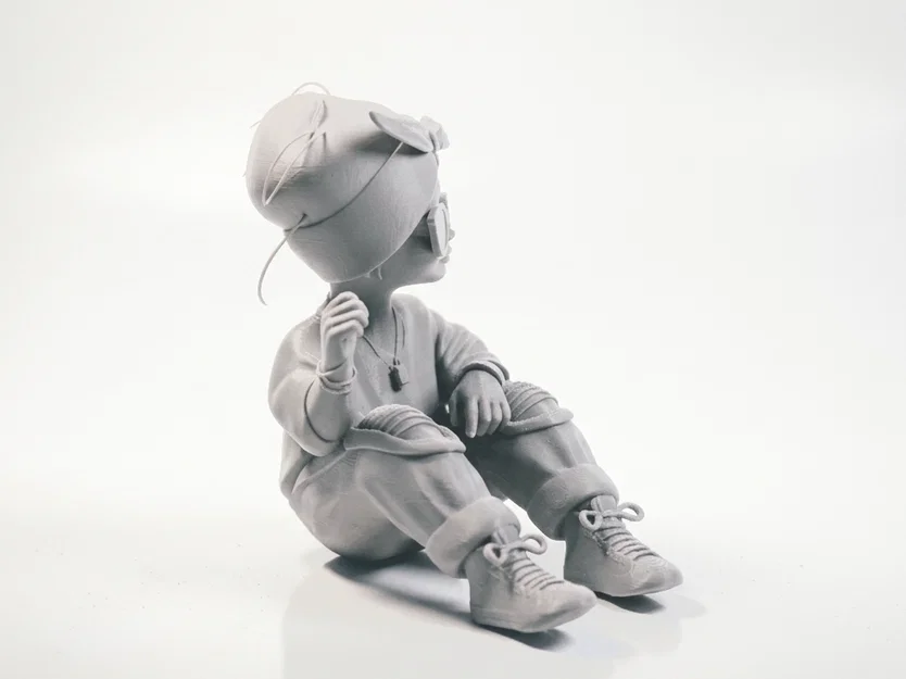 Mô hình nhân vật nữ 3D Cool Sat Girl in 3D được - Image 2
