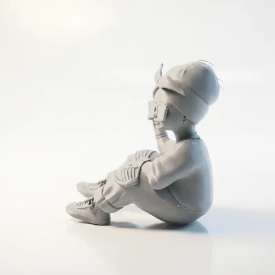 Mô hình nhân vật nữ 3D Cool Sat Girl in 3D được