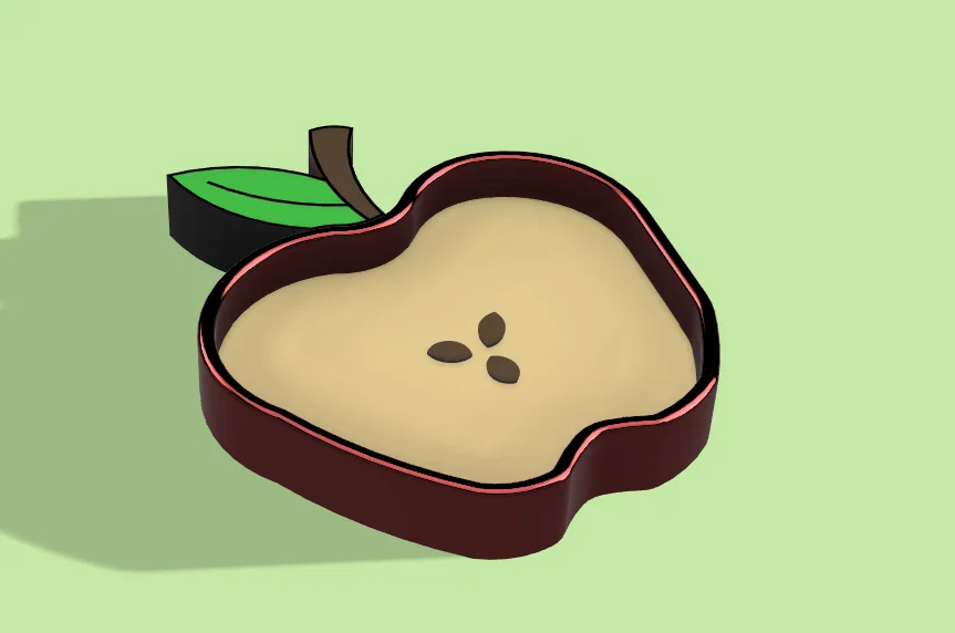 Khay Đựng Đồ Hình Quả Táo Dễ Thương (Apple Tray) Trang Trí Bàn - Image 1