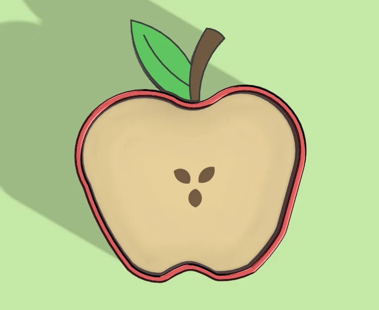Khay Đựng Đồ Hình Quả Táo Dễ Thương (Apple Tray) Trang Trí Bàn - Image 2