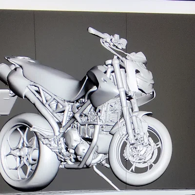 Mô hình 3D Ducati Scrambler 800cc chi tiết cho người đam mê mô tô