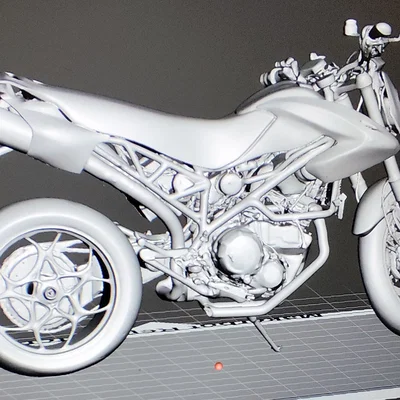 Mô hình 3D Ducati Scrambler 800cc chi tiết cho người đam mê mô tô