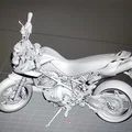Mô hình 3D Ducati Scrambler 800cc chi tiết cho người đam mê mô tô - Thumbnail 3