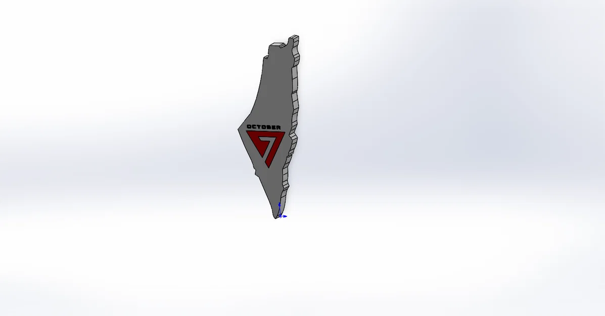 Bảng treo tường in 3D bản đồ Palestine - Image 1