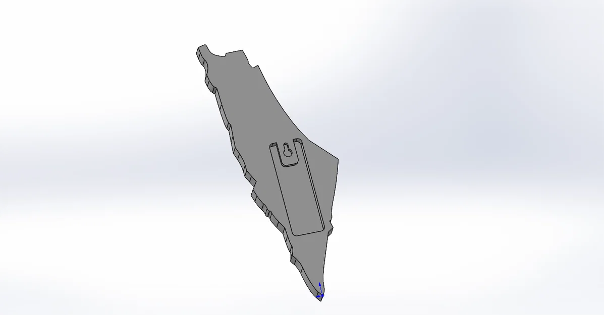 Bảng treo tường in 3D bản đồ Palestine - Image 2
