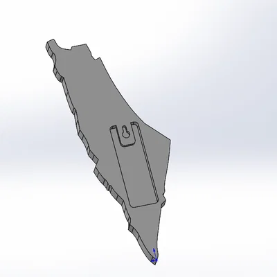 Bảng treo tường in 3D bản đồ Palestine