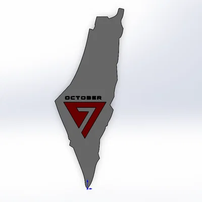 Bảng treo tường in 3D bản đồ Palestine