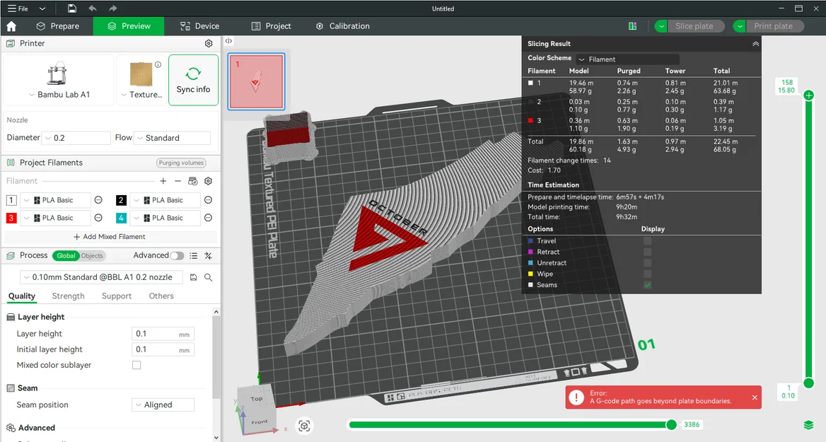 Bảng treo tường in 3D bản đồ Palestine - Image 4