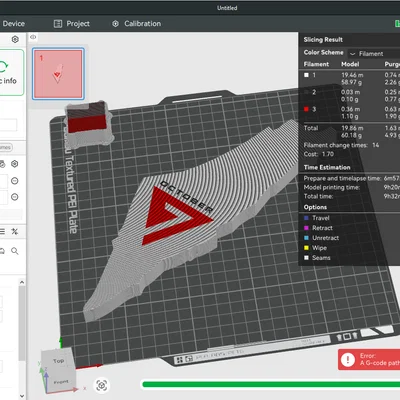 Bảng treo tường in 3D bản đồ Palestine