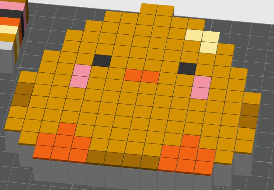 Mô hình in 3D Chicken Fidget Pixelart dễ thương giải tỏa căng thẳng - Image 1