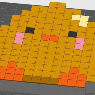 Mô hình in 3D Chicken Fidget Pixelart dễ thương giải tỏa căng thẳng