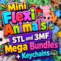 Bộ 4000 File STL và 3MF Động Vật Flexi Khớp Nối Mini - Thumbnail 1