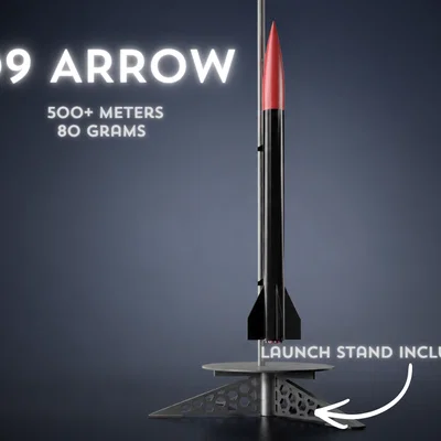 D9 Arrow – Mô hình tên lửa kèm bệ phóng