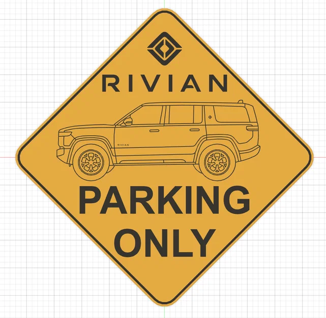 Bảng hiệu bãi đỗ xe Rivian - Image 2