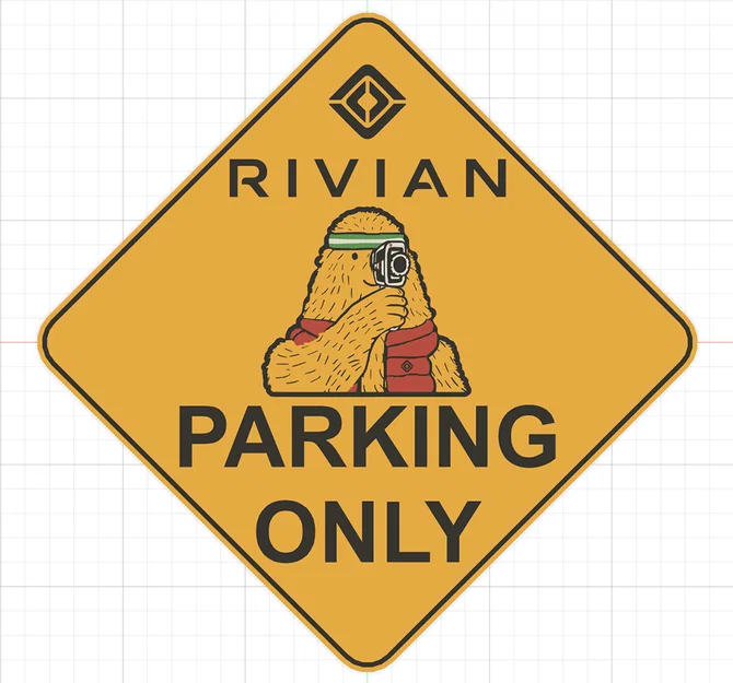 Bảng hiệu bãi đỗ xe Rivian - Image 3