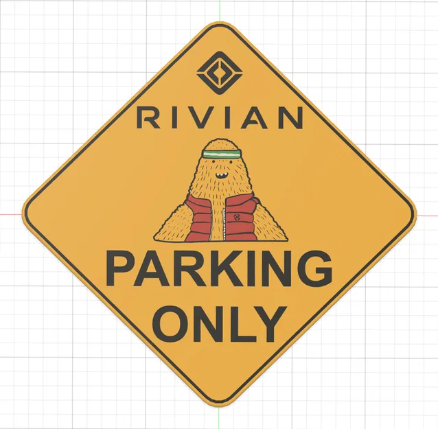 Bảng hiệu bãi đỗ xe Rivian - Image 4