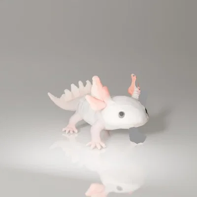 Mô hình chú kỳ giông Axolotl đáng yêu để in 3D trang trí