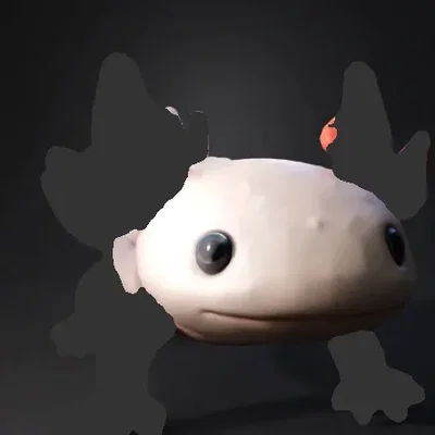 Mô hình chú kỳ giông Axolotl đáng yêu để in 3D trang trí