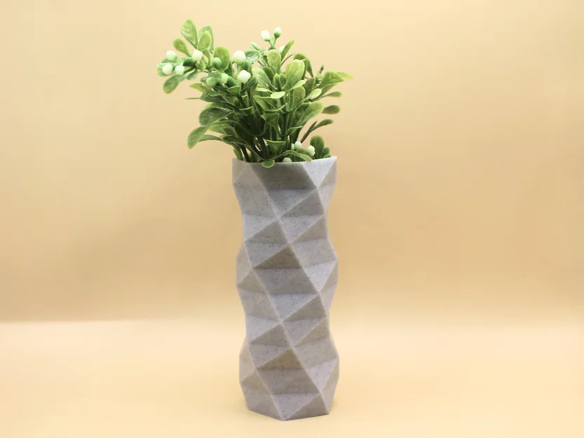 Bình hoa Low Poly - Dáng mảnh - Image 1