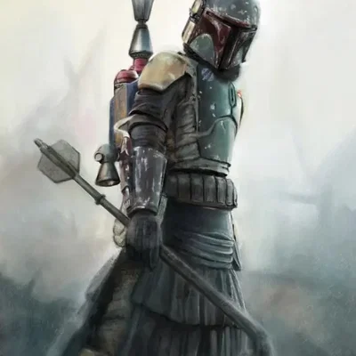 Tượng Boba Fett từ The Book of Boba Fett