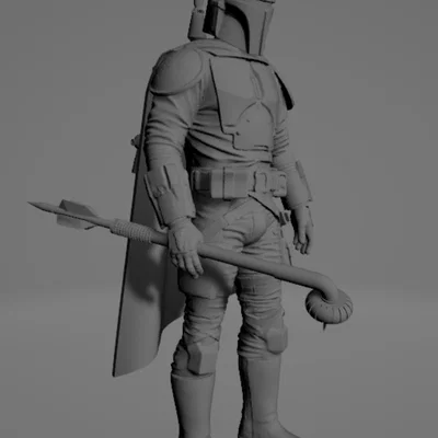 Tượng Boba Fett từ The Book of Boba Fett