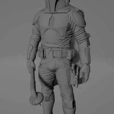 Tượng Boba Fett từ The Book of Boba Fett