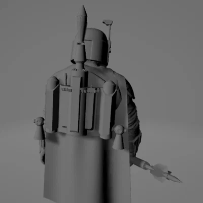 Tượng Boba Fett từ The Book of Boba Fett