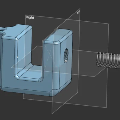 Ngàm kẹp ăng-ten HF dạng cần cho thanh gỗ 2x4