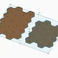 Đế Hex LususTech (Tương thích BattleTech) có thể gắn nam châm và Khối địa hình xếp chồng - Thumbnail 1