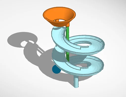 Đường chạy bi xoắn ốc không cần Support (No Support Spiral Marble run) - Image 2