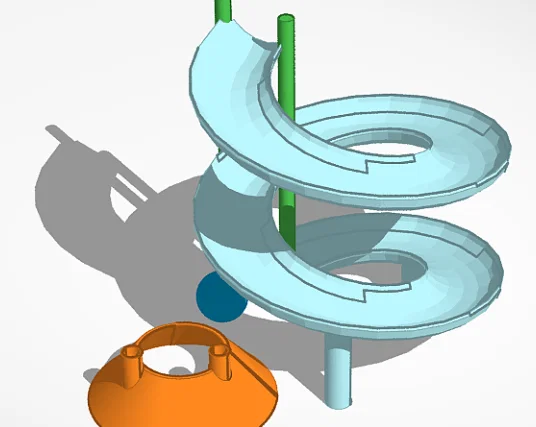 Đường chạy bi xoắn ốc không cần Support (No Support Spiral Marble run) - Image 3