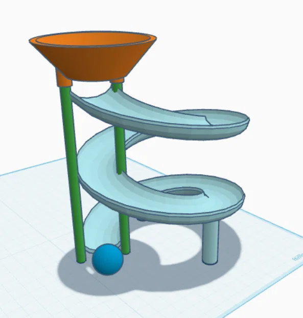 Đường chạy bi xoắn ốc không cần Support (No Support Spiral Marble run) - Image 4