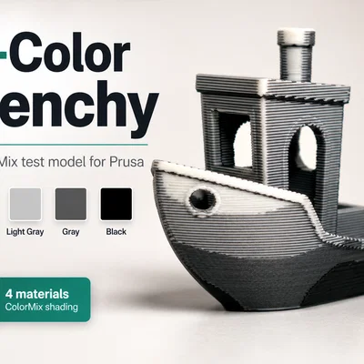ColorMix Benchy (Mô hình kiểm tra 4 màu)