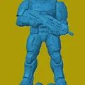 Mô hình tượng lấy cảm hứng từ Master Chief - Thumbnail 1