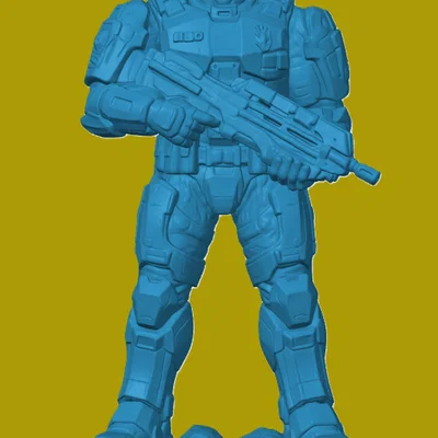 Mô hình tượng lấy cảm hứng từ Master Chief