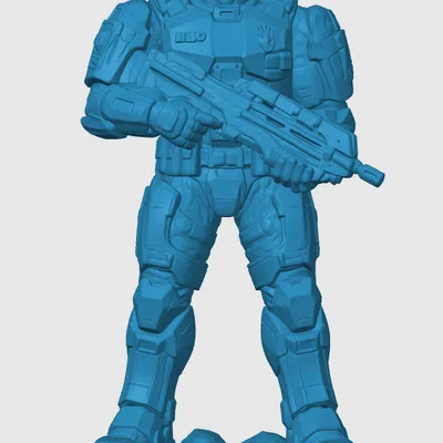 Mô hình tượng lấy cảm hứng từ Master Chief