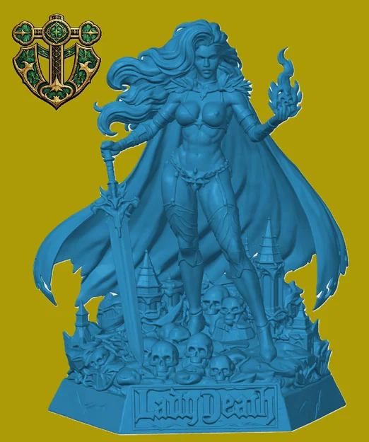Mô hình tượng Lady Death 3D - Thiết kế chi tiết cho fan sưu tầm - Image 1