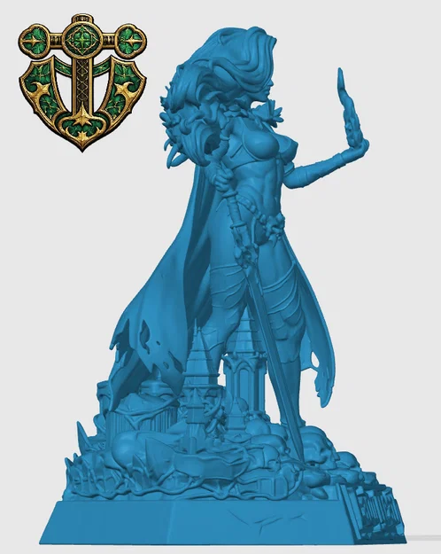 Mô hình tượng Lady Death 3D - Thiết kế chi tiết cho fan sưu tầm - Image 2