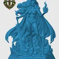 Mô hình tượng Lady Death 3D - Thiết kế chi tiết cho fan sưu tầm - Thumbnail 3
