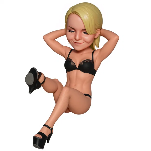 Mô hình nhân vật nữ chibi tập luyện - File in 3D chi tiết - Image 1