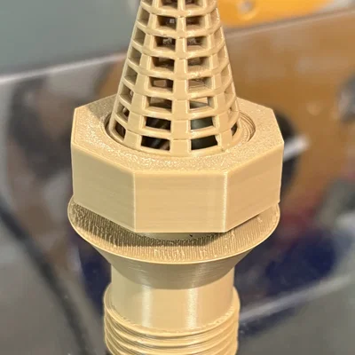 Khớp nối chống tràn cho ống nước sân vườn - Model in 3D
